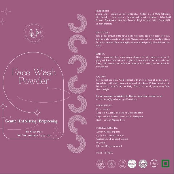 Face Wash Powder